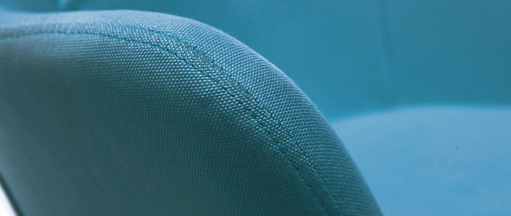 Fauteuil enfant design bleu canard BABY BRISTOL