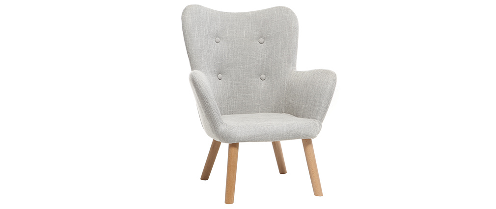 Fauteuil enfant design gris polaire BABY BRISTOL