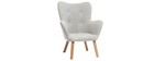 Fauteuil enfant design gris polaire BABY BRISTOL