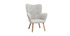Fauteuil enfant design gris polaire BABY BRISTOL