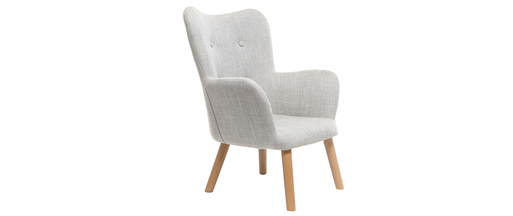 Fauteuil enfant design gris polaire BABY BRISTOL
