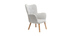 Fauteuil enfant design gris polaire BABY BRISTOL