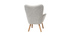 Fauteuil enfant design gris polaire BABY BRISTOL