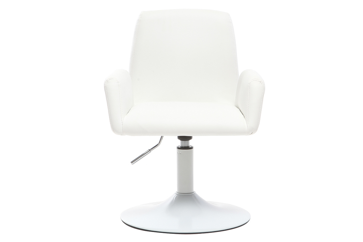 Fauteuil enfant design pivotant blanc SOLLY