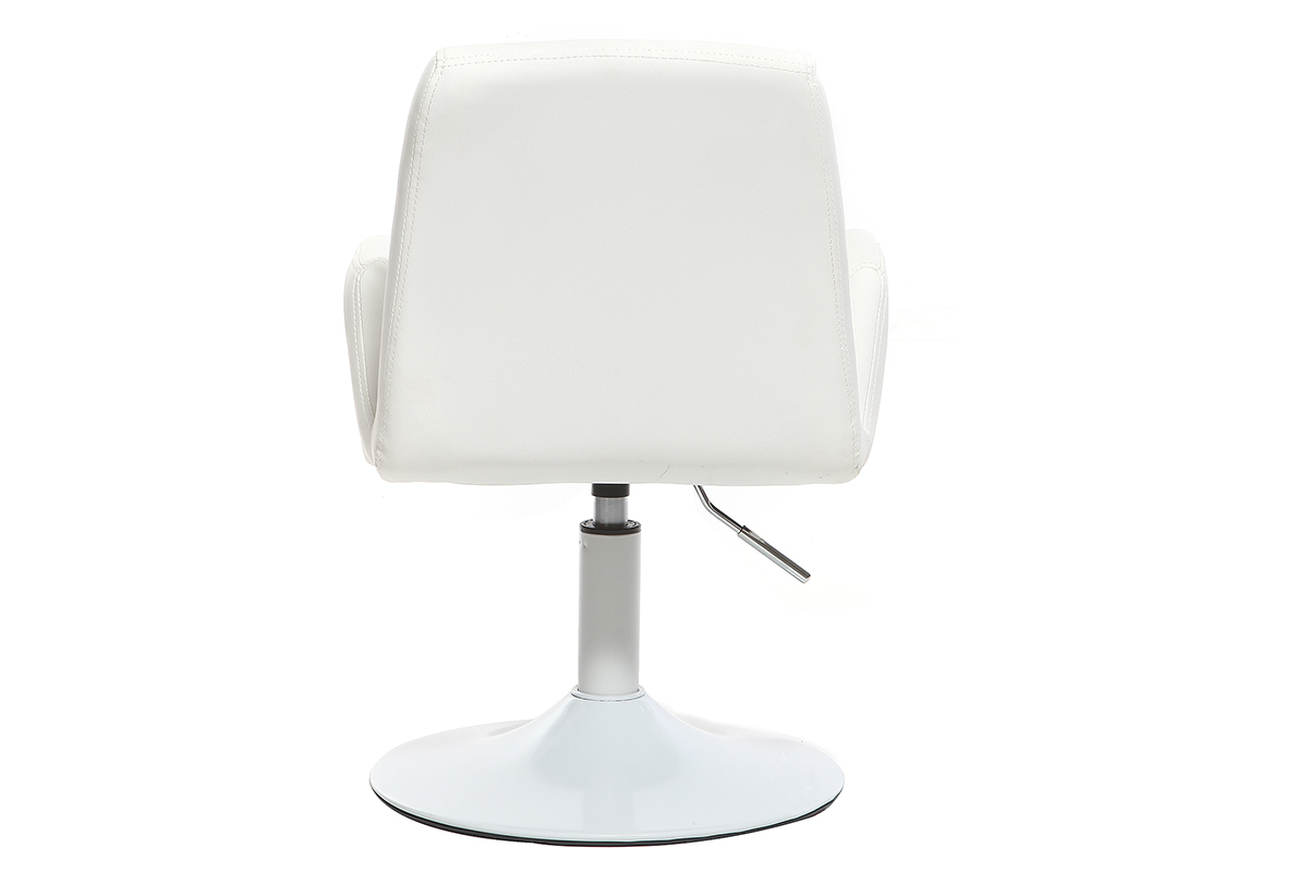 Fauteuil enfant design pivotant blanc SOLLY