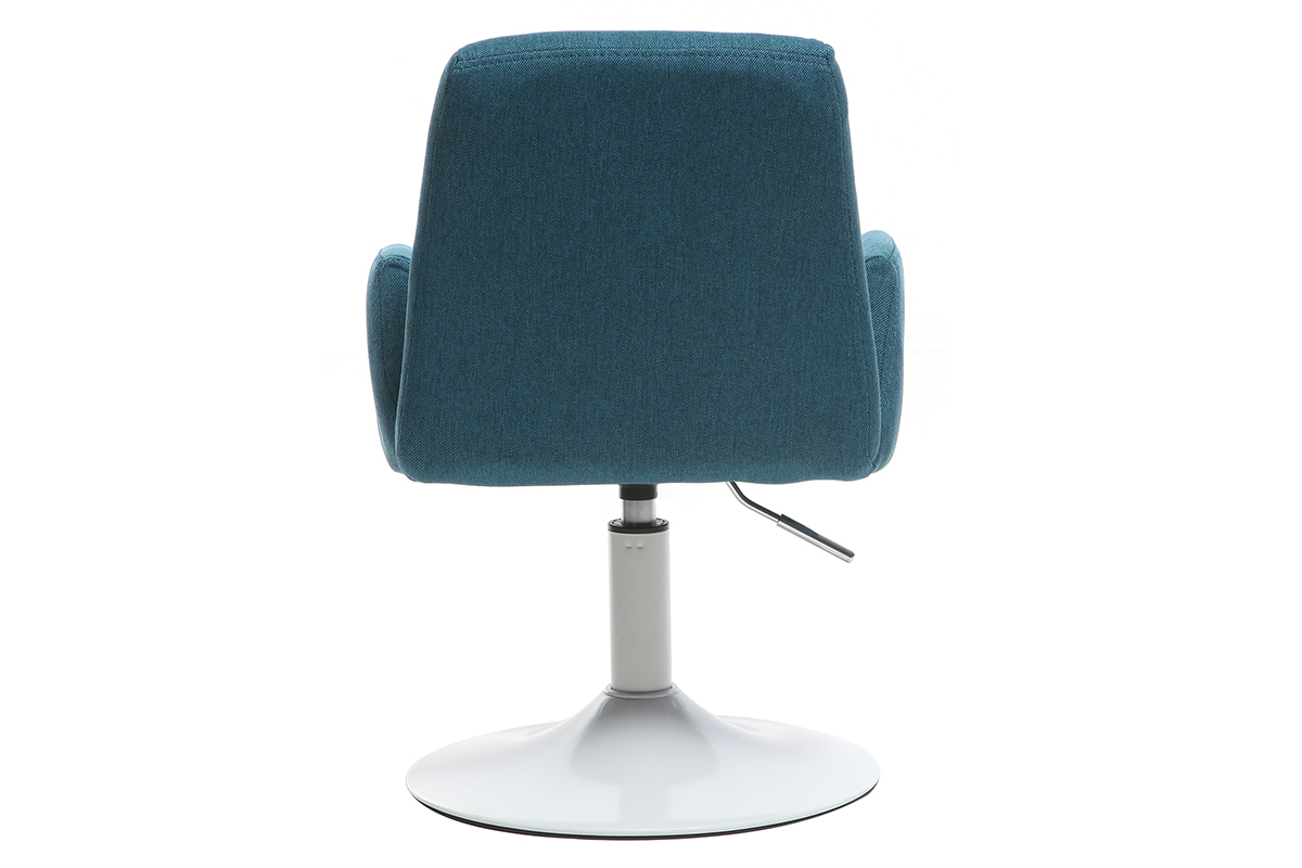 Fauteuil enfant design pivotant bleu canard SOLLY