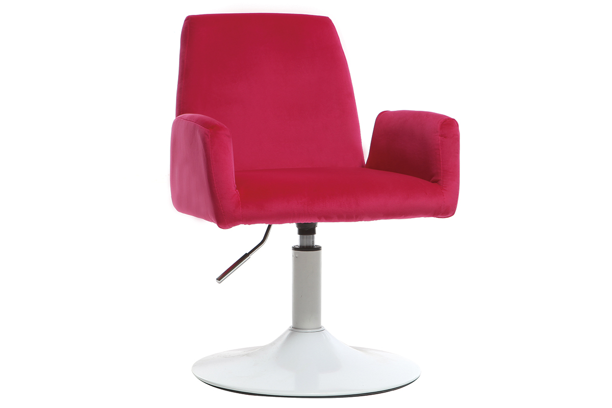 Fauteuil enfant design pivotant rose SOLLY