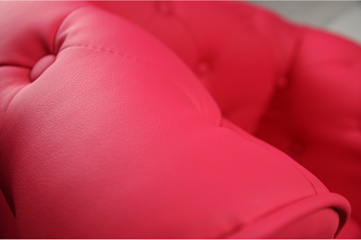 Fauteuil enfant framboise  -  BABY CHESTERFIELD