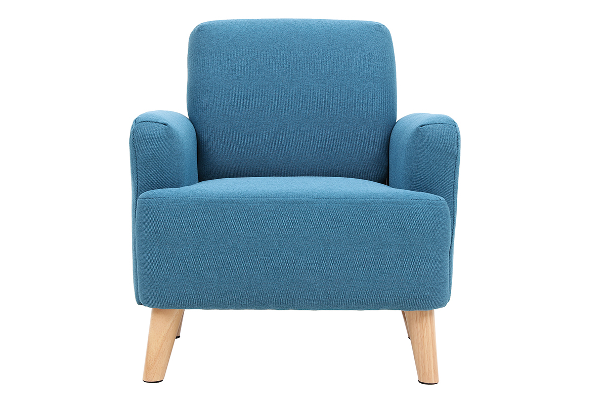 Fauteuil enfant scandinave bleu canard BABY ISKO