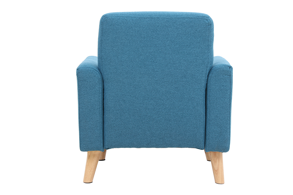 Fauteuil enfant scandinave bleu canard BABY ISKO