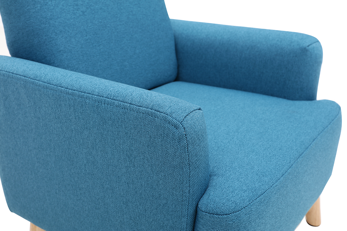 Fauteuil enfant scandinave bleu canard BABY ISKO