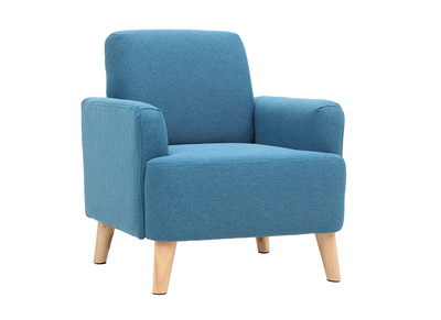 Fauteuil enfant scandinave bleu canard BABY ISKO