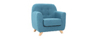 Fauteuil enfant scandinave bleu canard NORKID
