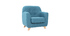 Fauteuil enfant scandinave bleu canard NORKID