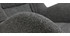 Fauteuil et repose-pieds design en tissu gris ZOE