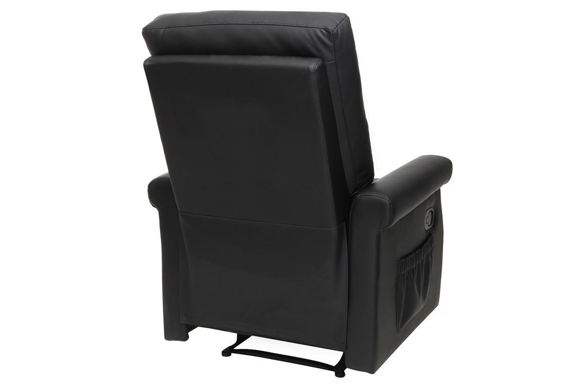 Fauteuil relax design manuel noir COTY