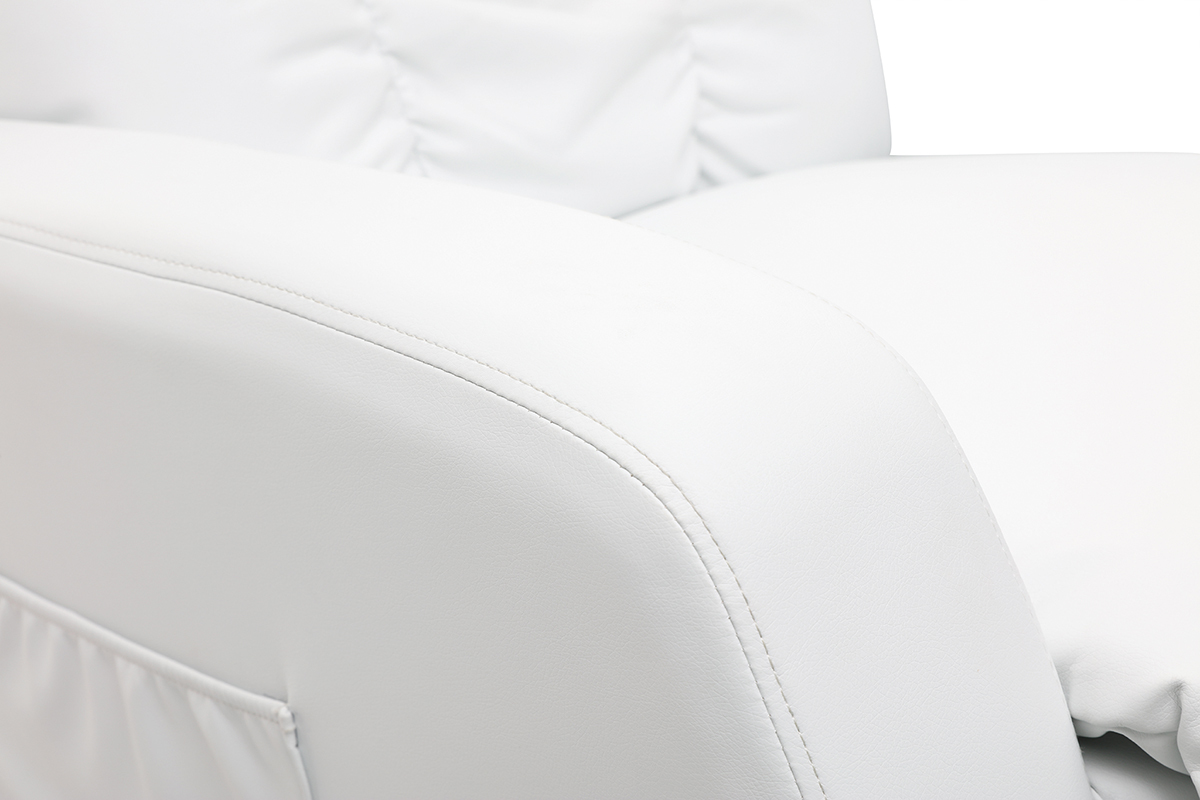 Fauteuil relax �lectrique massant blanc GALLER