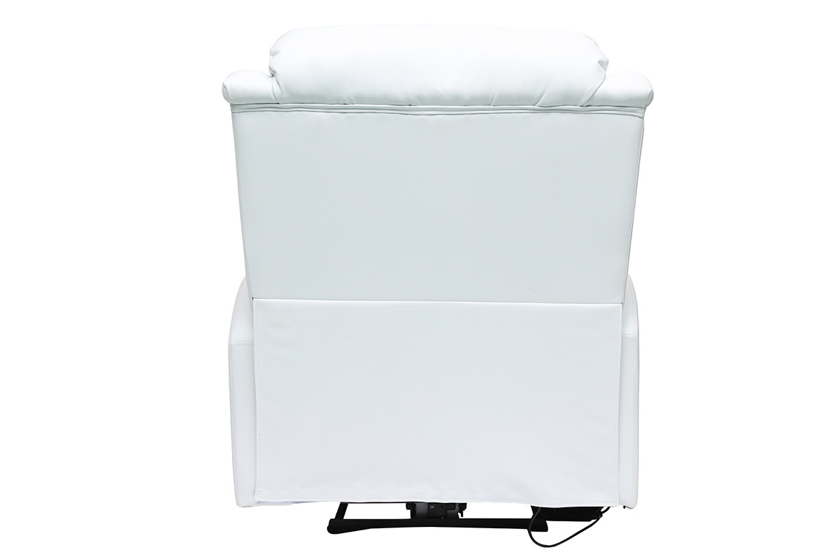Fauteuil relax �lectrique massant blanc GALLER
