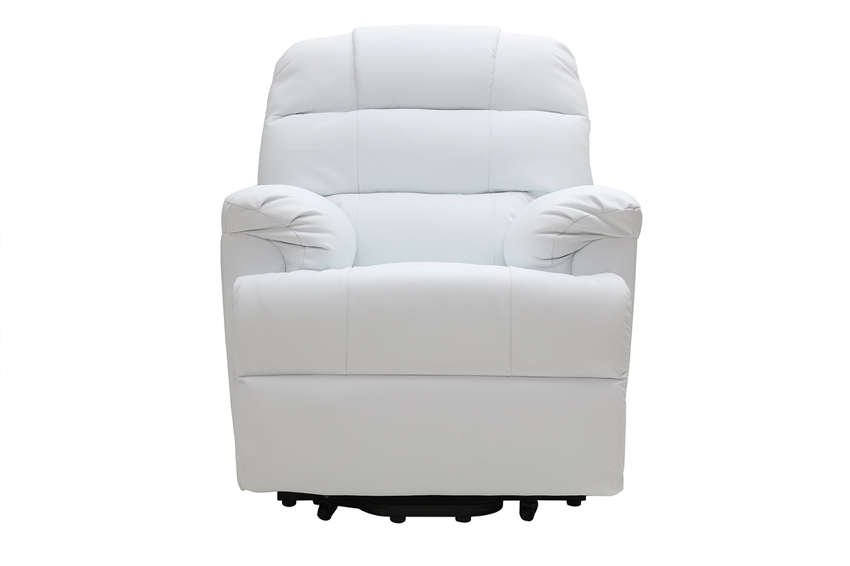 Fauteuil relax �lectrique releveur blanc PHOEBE
