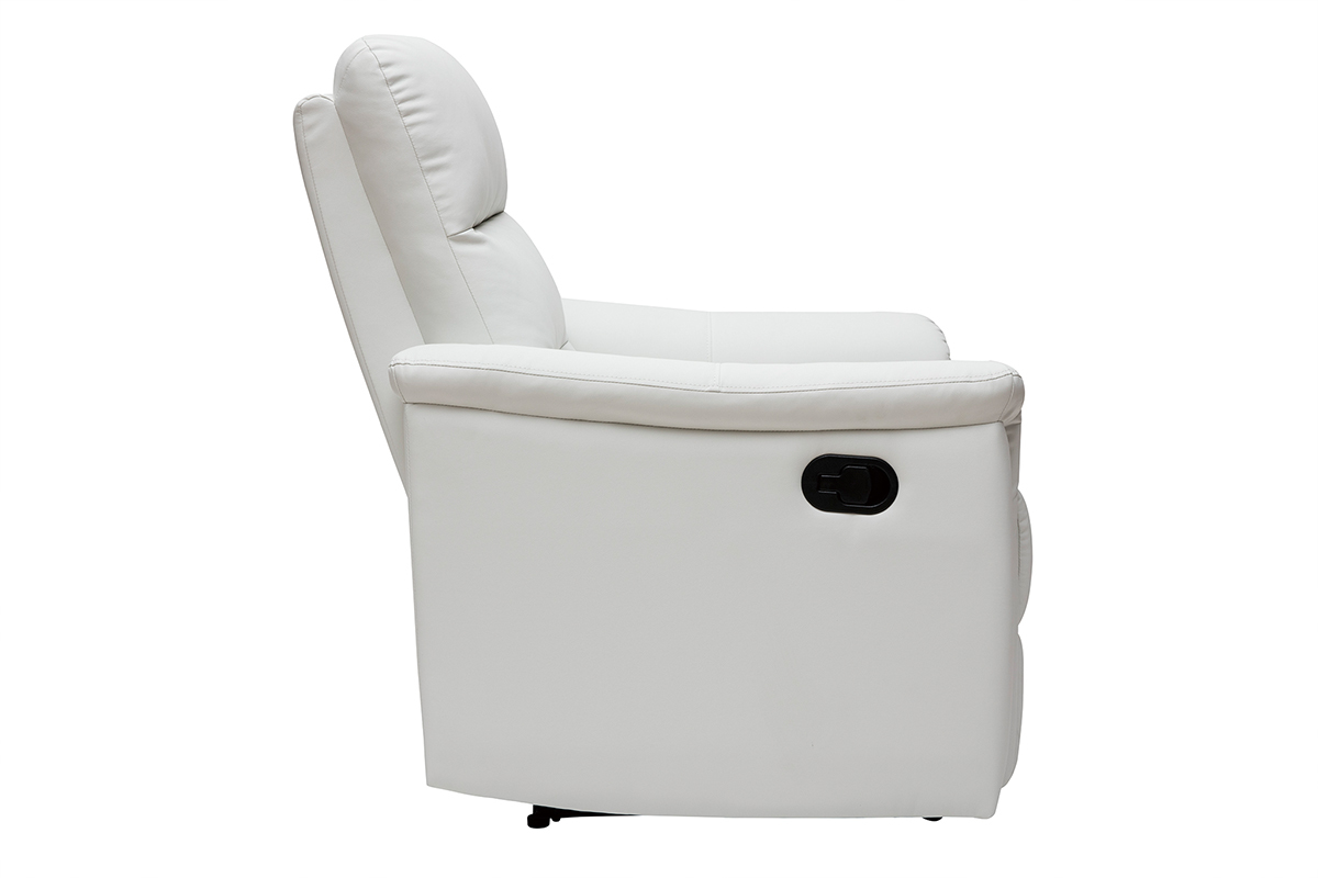Fauteuil relax manuel blanc MANDALA
