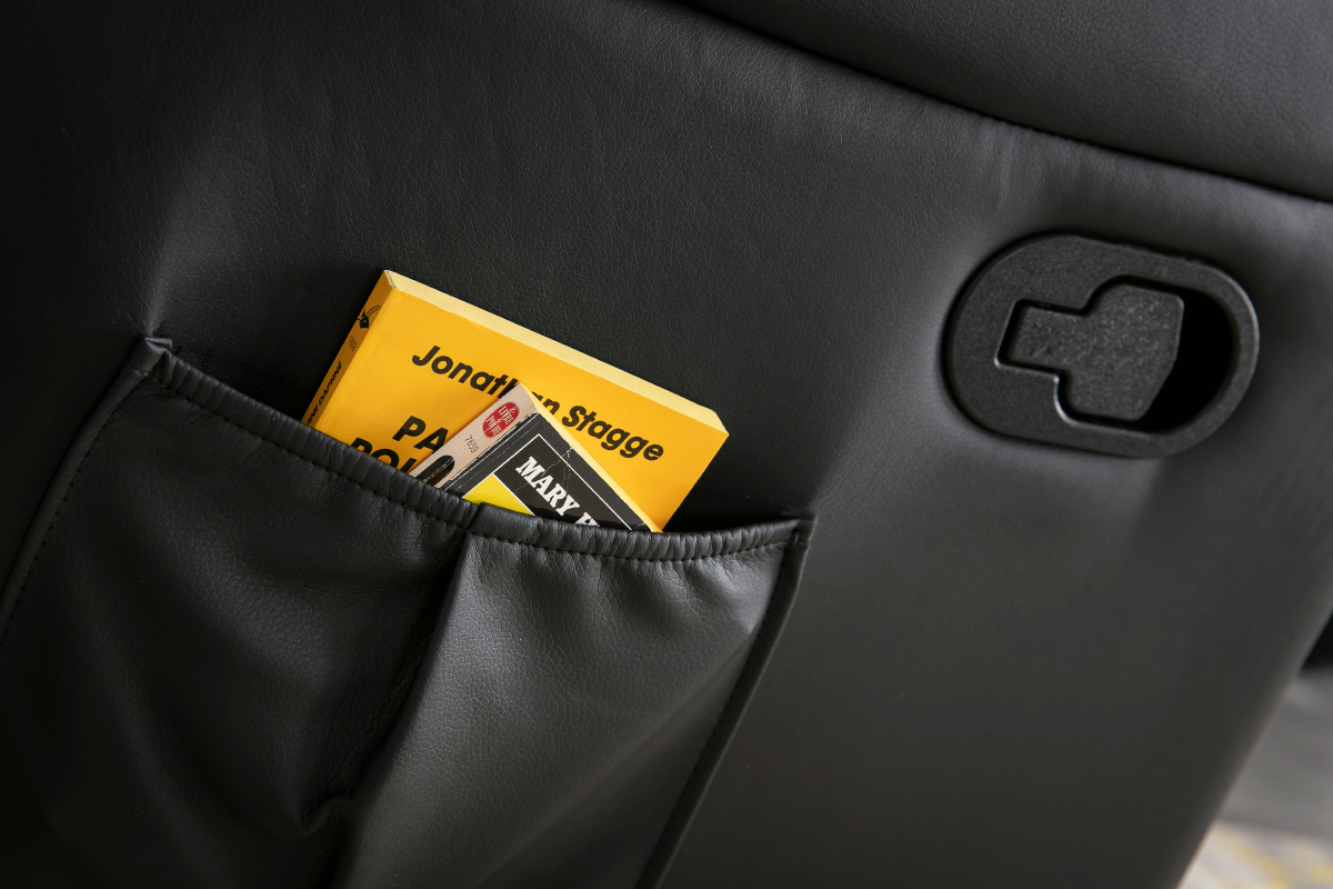 Fauteuil relax manuel noir JOEY