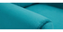 Fauteuil scandinave déhoussable velours bleu pétrole OSLO