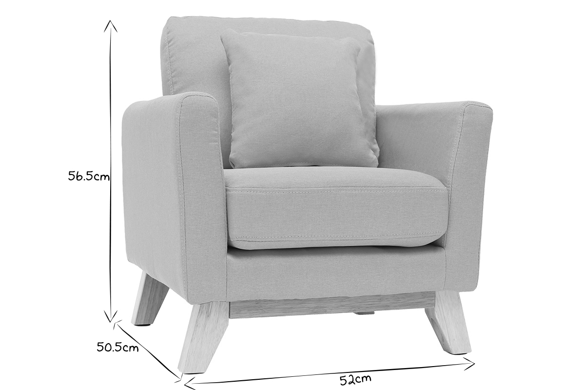 Fauteuil scandinave enfant d�houssable en tissu rose BABY OSLO