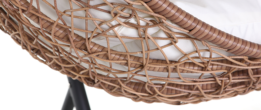 Fauteuil suspendu oeuf r�sine fa�on rotin MOJO