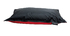 Housse de pouf géant bicolore noir et rouge BIG MILIBAG