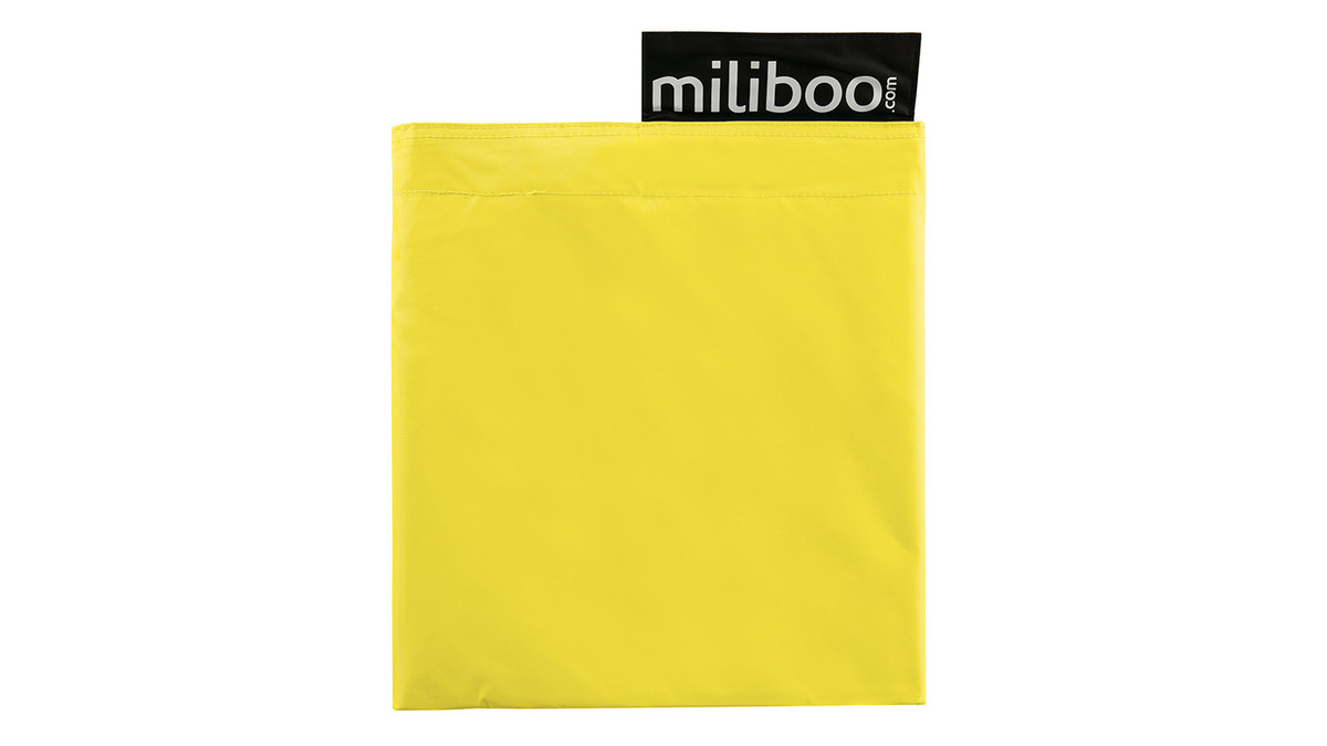 Housse de pouf géant jaune BIG MILIBAG