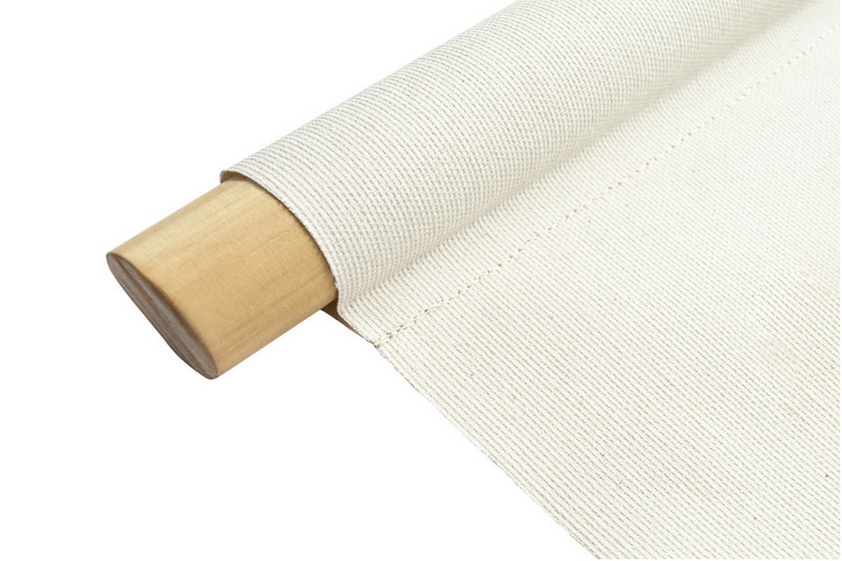 Kak�mono tableau en toile suspendue motif abstrait sur fond beige L40 x H60 cm SAFI