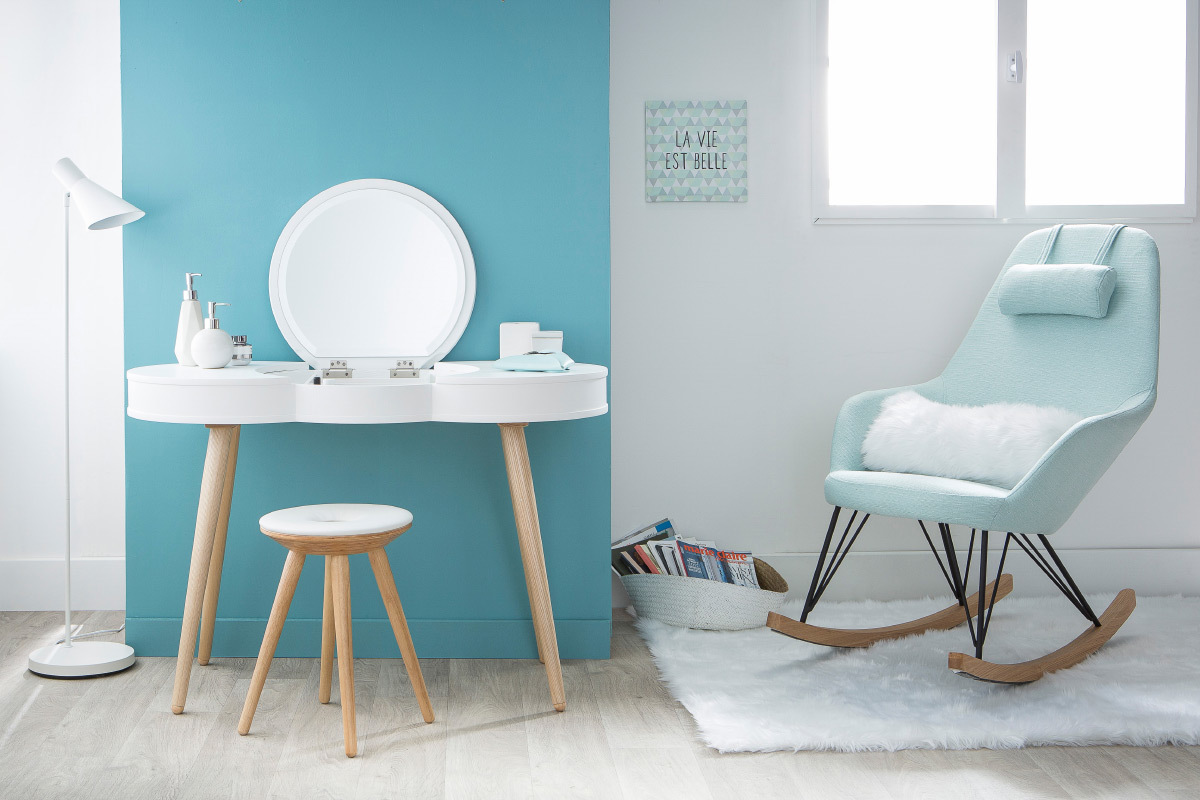 Lampadaire design m�tal blanc AMPLO