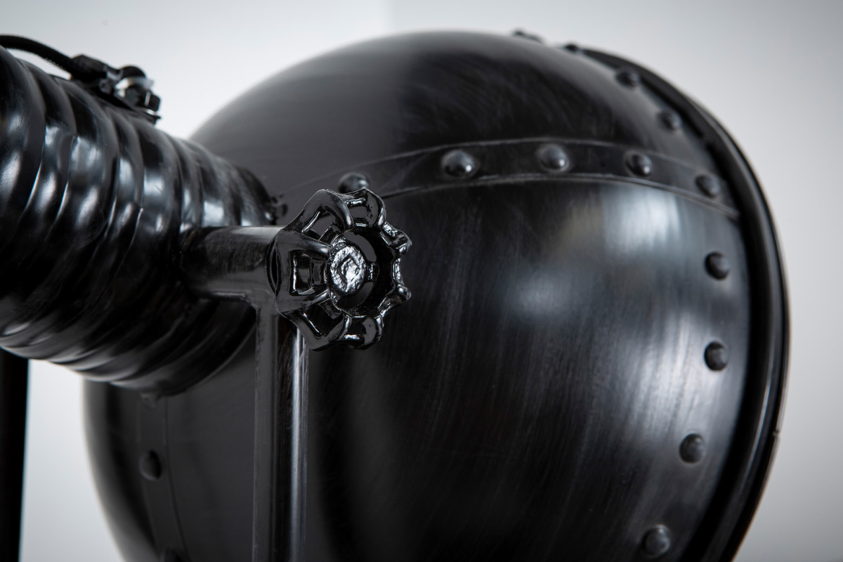 Lampadaire mtal noir industriel FACTORY