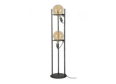 Lampadaire moderne m&eacute;tal argent vieilli MARS