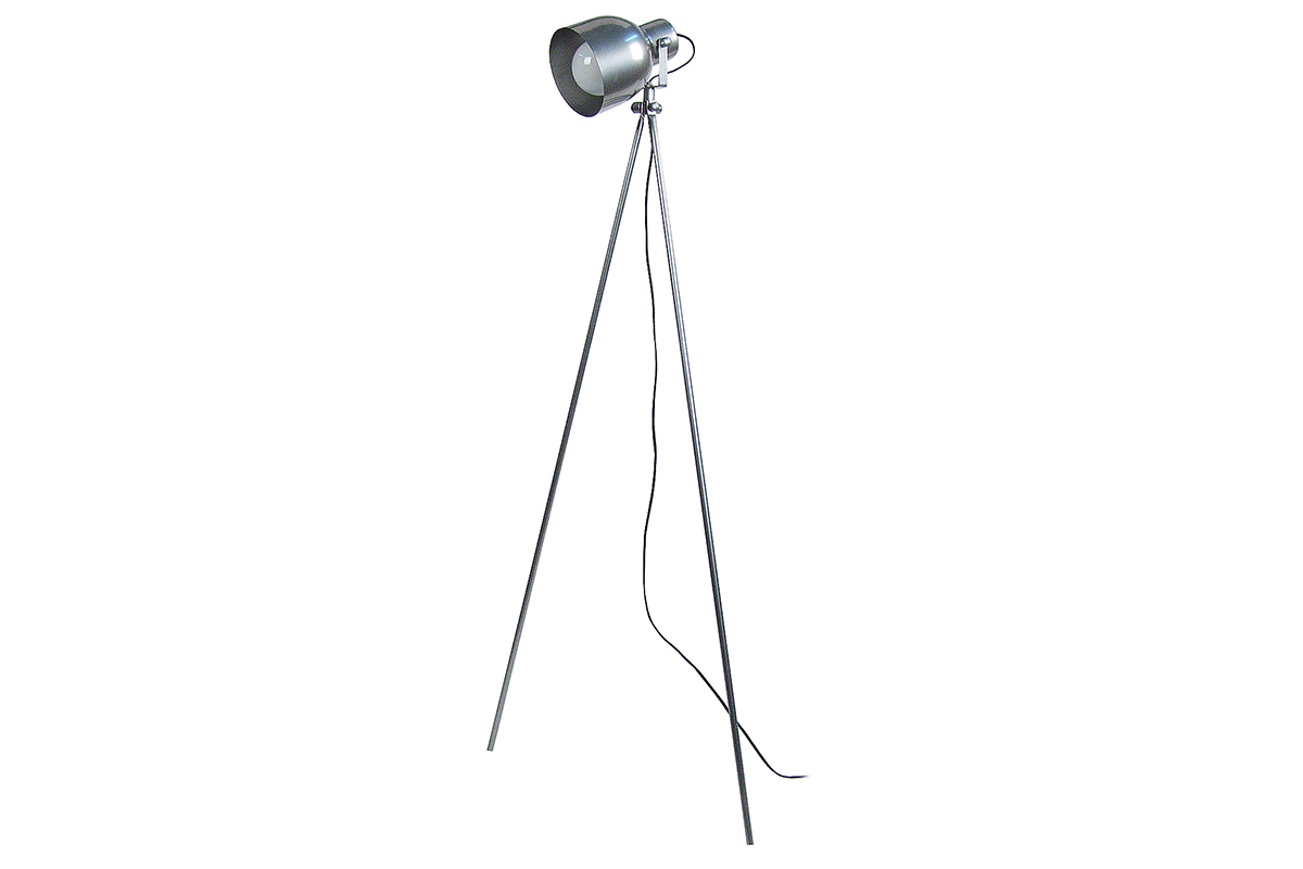 Lampadaire trpied acier chrome CITY
