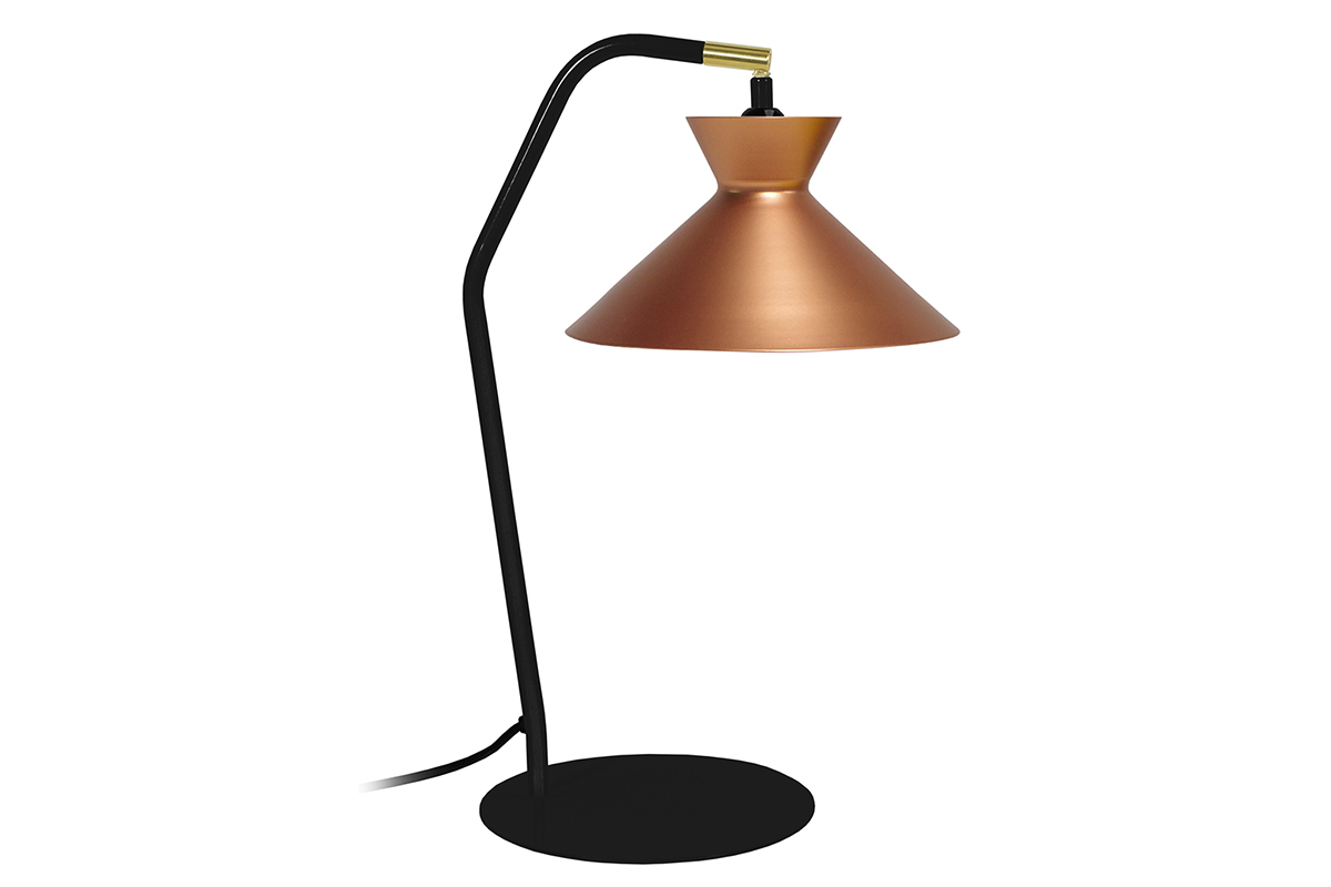 Lampe  poser design acier cuivr LEEDS