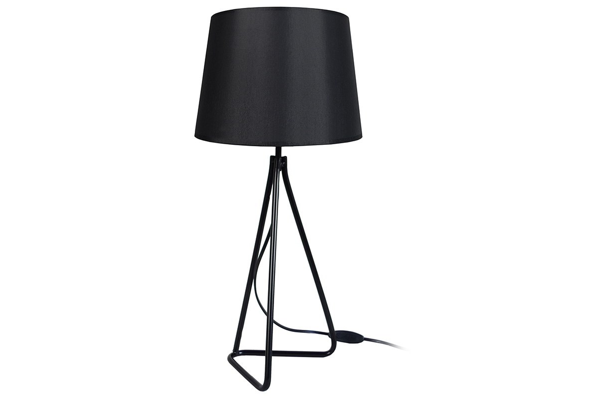 Lampe  poser design acier noir LADY