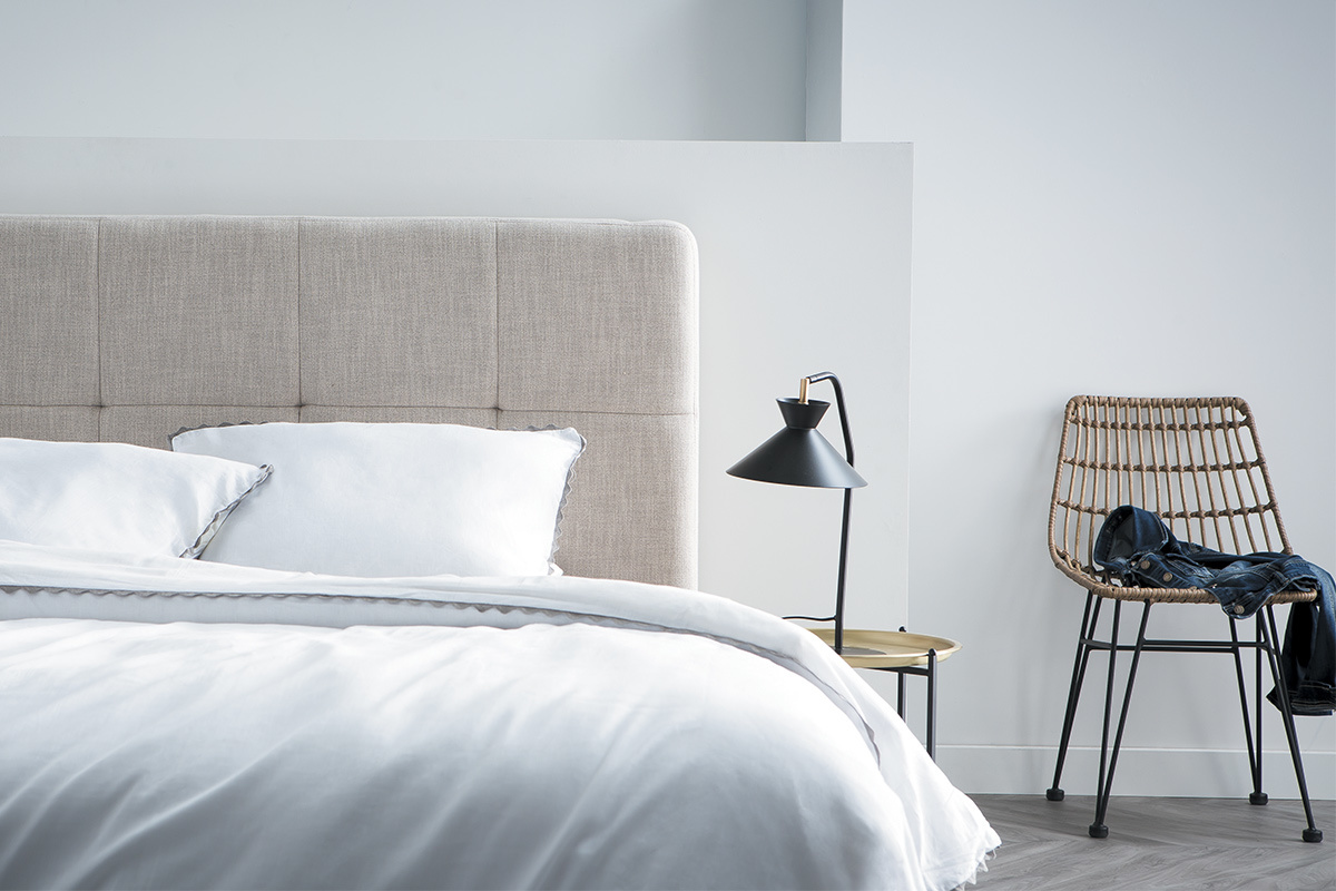 Lampe  poser design acier noir LEEDS