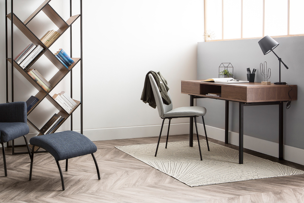 Lampe  poser design articule acier noir LUCIO