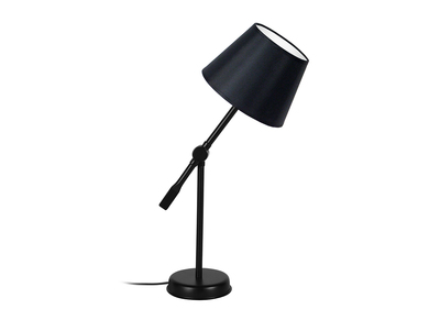 Lampe &agrave; poser design articul&eacute;e acier noir LUCIO