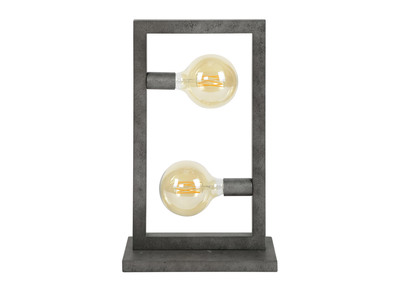 Lampe &agrave; poser en m&eacute;tal vieilli et verre LIDO