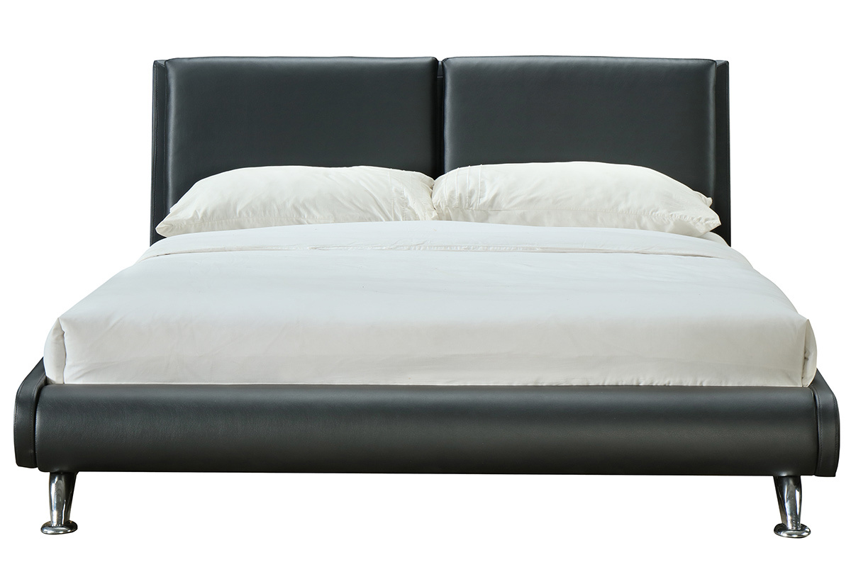 Lit 160x200 2 places noir JOAO