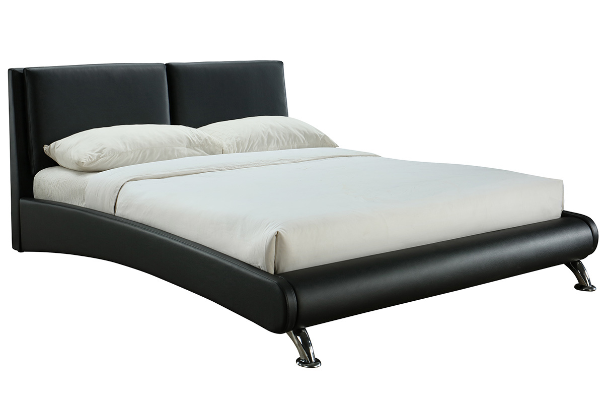 Lit 160x200 2 places noir JOAO