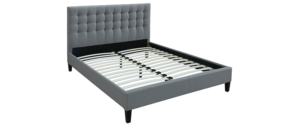 Matelassé IKEA Miliboo - Tête De Lit Capitonnée Blanc Cassé 160 Cm HALCIONA - Maison Tete De Lit Capitonnée