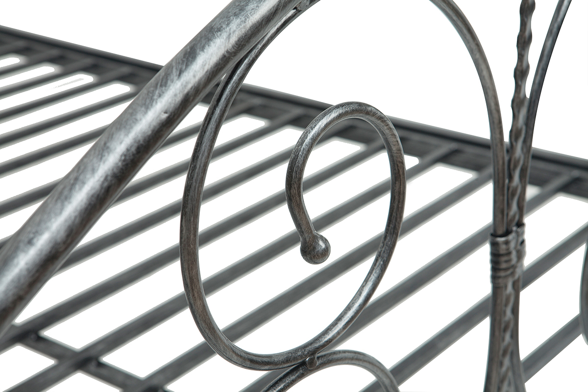 Lit  baldaquin baroque noir 160x200 VICTORIA