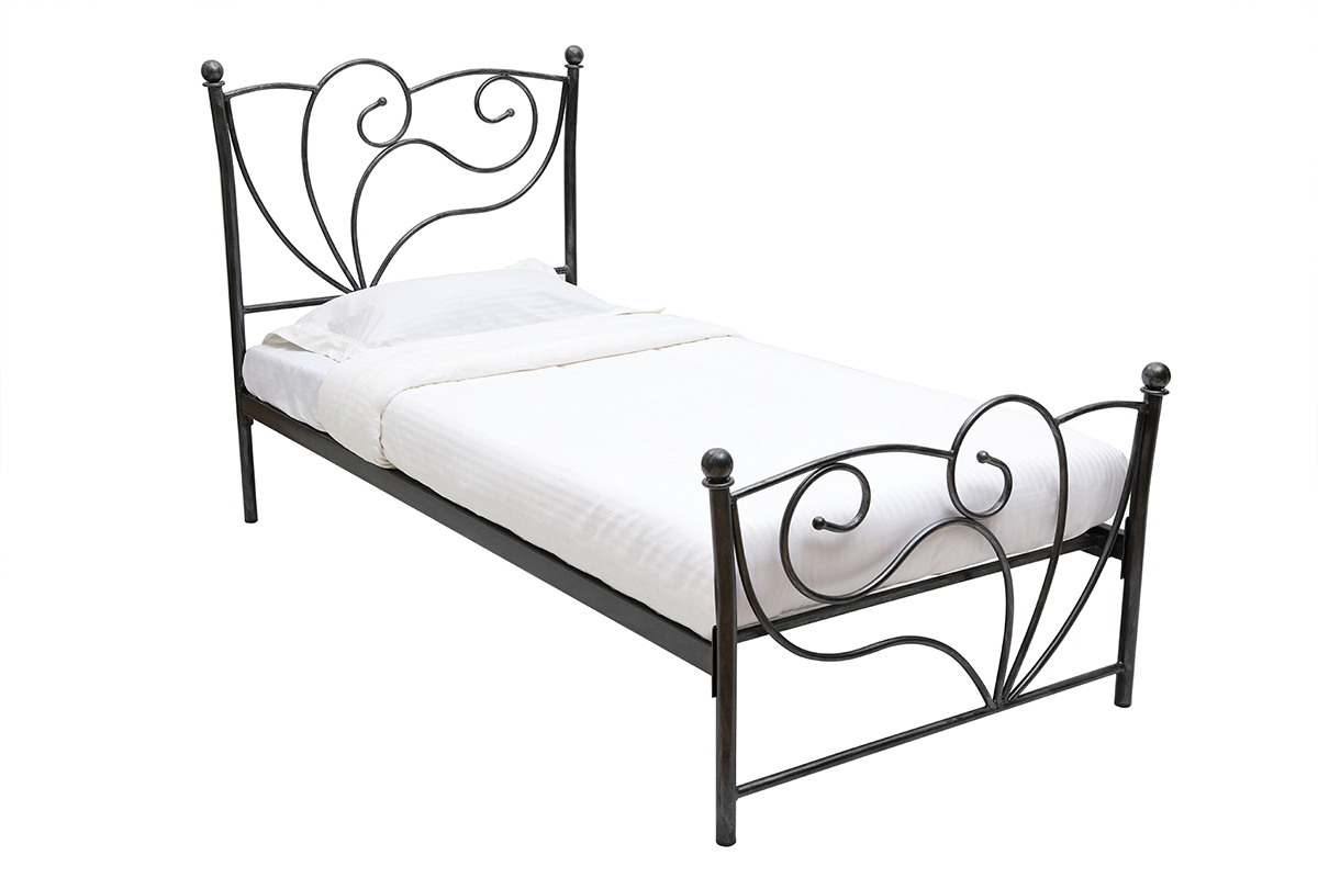 Lit baroque noir 90x190 VENEZIA