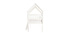 Lit cabane scandinave enfant avec sommier en bois blanc NESTY HOUSE