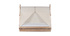 Lit enfant tipi avec rangement bois et coton naturel APACHE