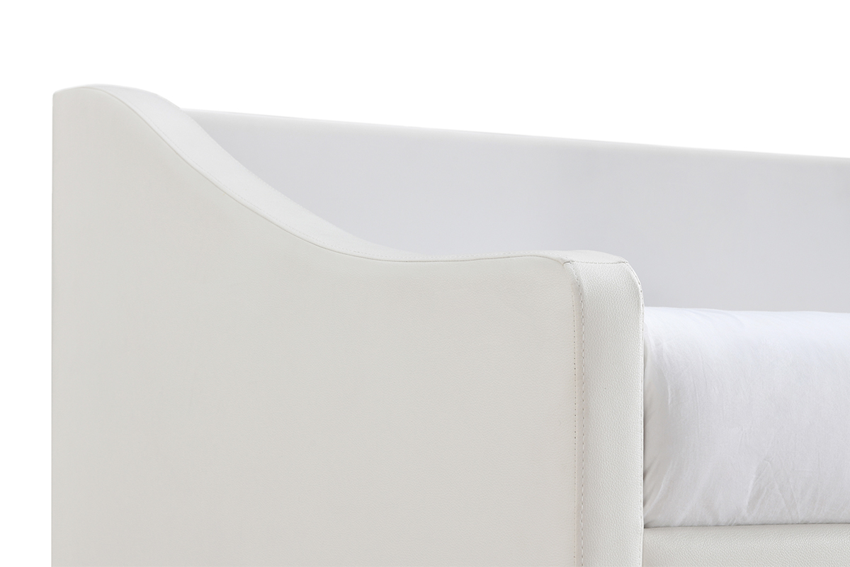 Lit gigogne blanc 90x190 cm BEKKER