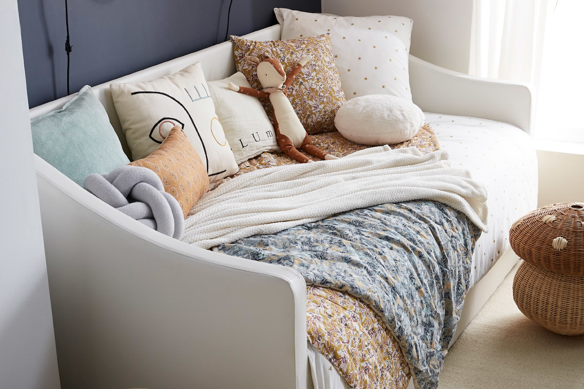 Lit gigogne blanc 90x190 cm BEKKER